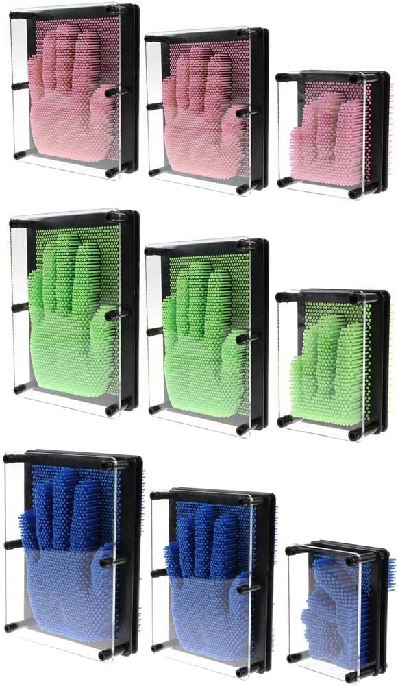 CALANDIS™ 3D Impression Nails Pin Art Sculpture Hand Mold Desk Executive Toy Gadget Gifts â€“Green Big | Other Classic Toys | Classic Toys