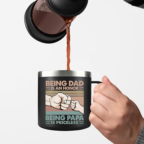 Miniatura 10 de Pawfect House Taza de café aislada de 14 onzas con tapa, regalos de cumpleaños para papá de parte de hija, hijo, niños, regalos de cumpleaños para