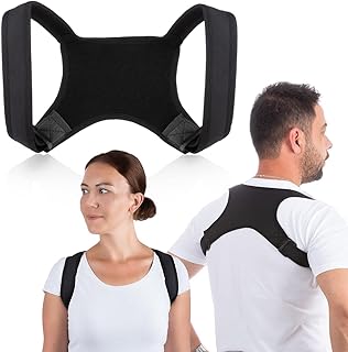 姿勢サポーター 姿勢ベルト 猫背ベルト 調整可伸縮 脱着簡単 男女兼用（Mサイズ）