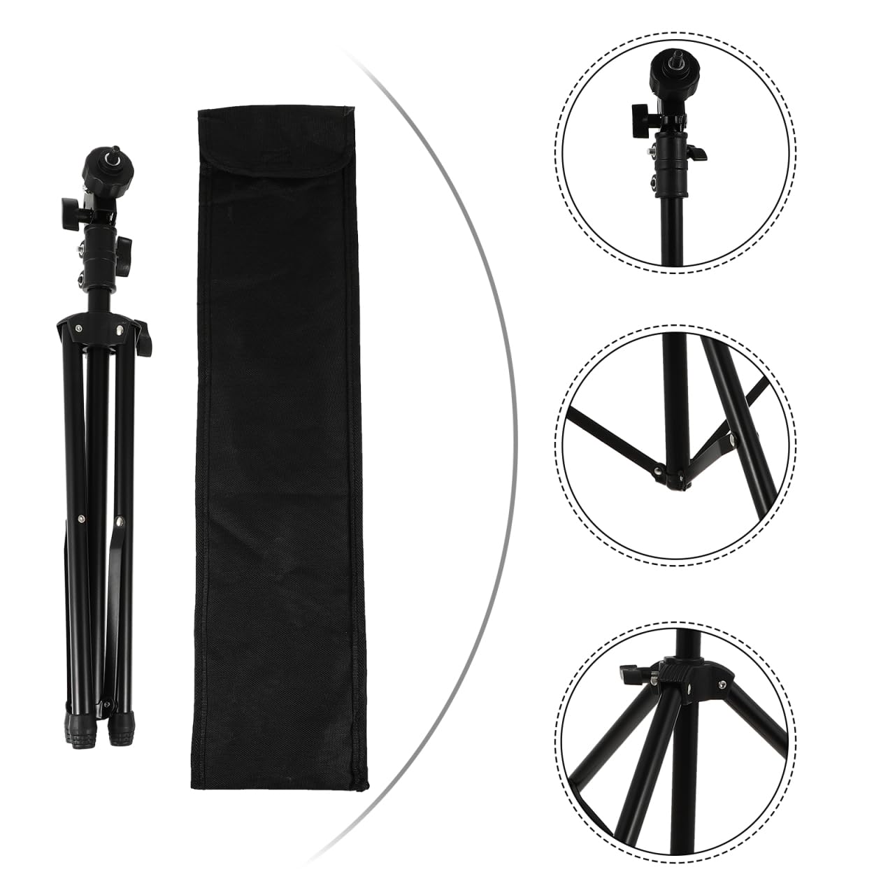 Soporte Ajustable Para Caja Sorda De Batería Con Bolsa De Almacenamiento Trípode Para Práctica De Percusión Estable Y Seguro 37.40X17.91X17.91In