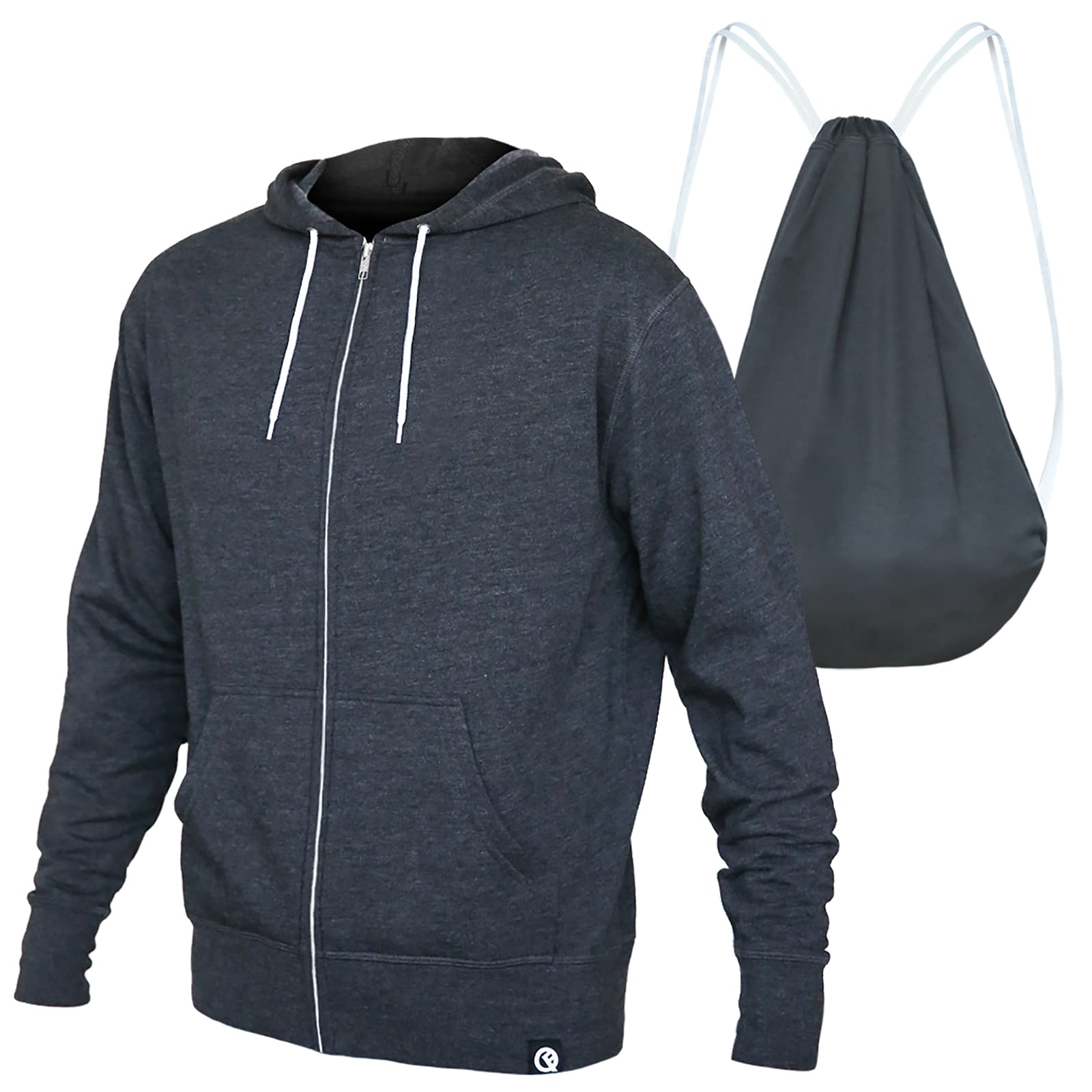 Quikflip 2-in-1 Reversible Backpack Hoodie (As Seen on SHARK TANK) Unisex Full-Zip Hero Hoodie Lite
