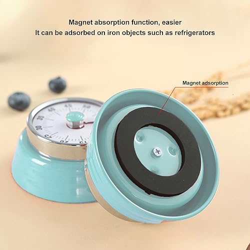 Miniatura 8 de Temporizador visual de 60 minutos, herramienta de gestión de tiempo de color brillante con alarma para reuniones de oficina, enseñanza de cocina