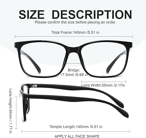 Miniatura 5 de hunsquer Blue Light Glasses Men Blue Light Blocking Glasses Women