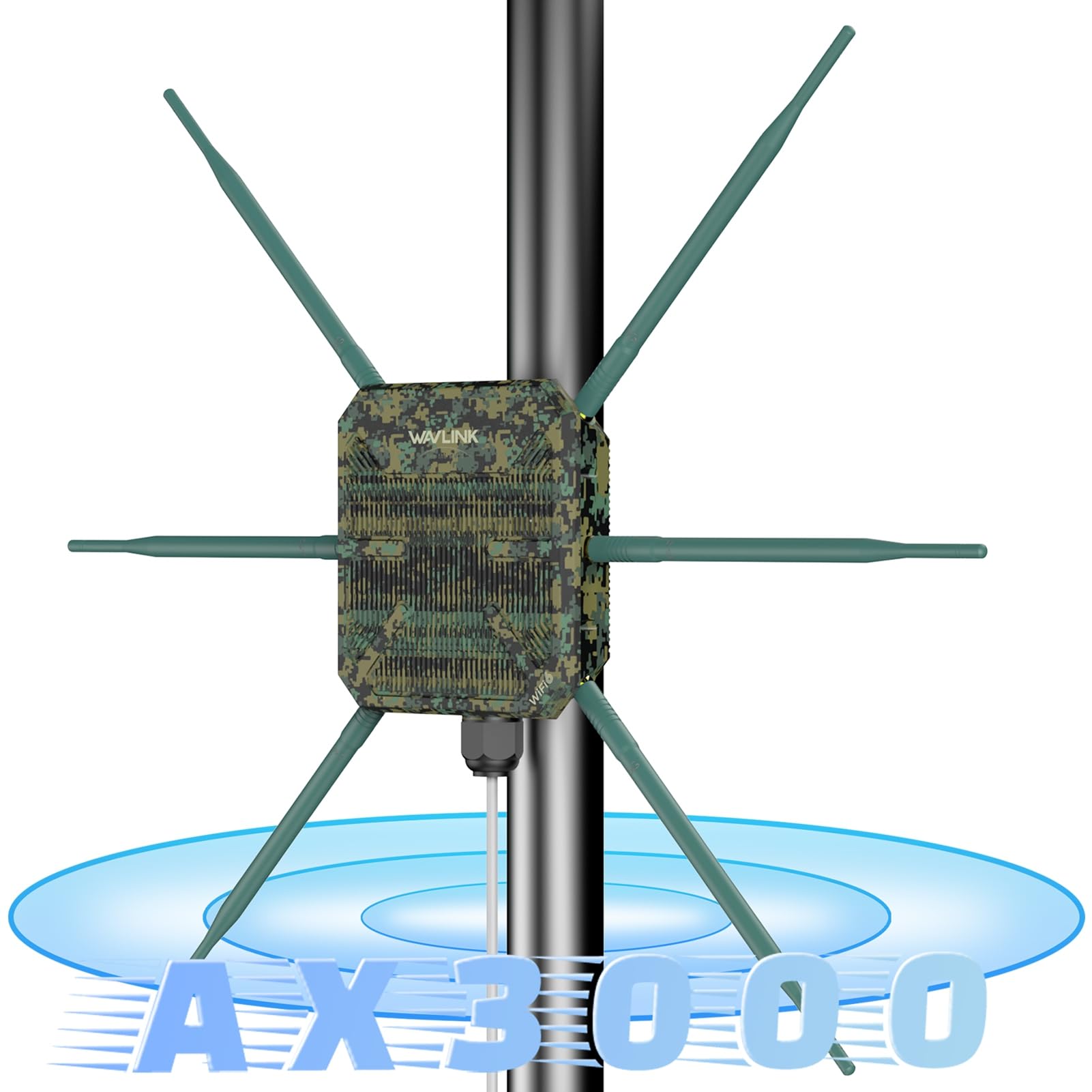 Router WiFi da Esterno WiFi 6 IP67 Impermeabile 3000Mbps (Spina