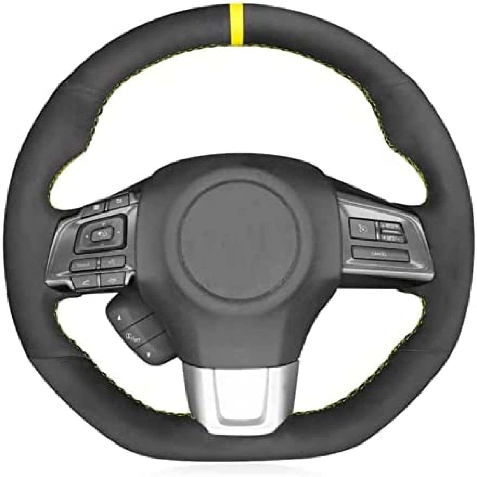 abrupt Pokrowiec na kierownicę samochodu do Subaru WRX STI Levorg STI 2014-2021, pokrowiec na kierownicę samochodu, oddychający, odporny na zużycie, pokrowce na kierownicę akcesoria do wnętrza samochodu