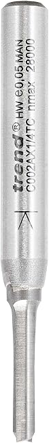Trend C002AX1/4TC Router Cutter, Shank 1/4 inch x Diameter 4 mm x Cut 16 mm