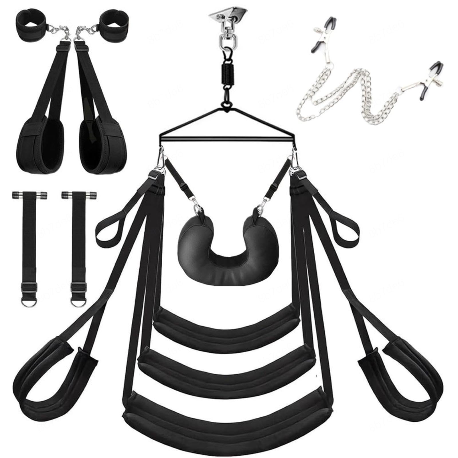 Balancoire Sexuelle Pour Couple Plafond Balancoire Suspendue Plafond Sexuelle Pour Adulte Suspendue Érotique Adulte Érotique Support Cuir Interieur Cuir Installation Facile,#4