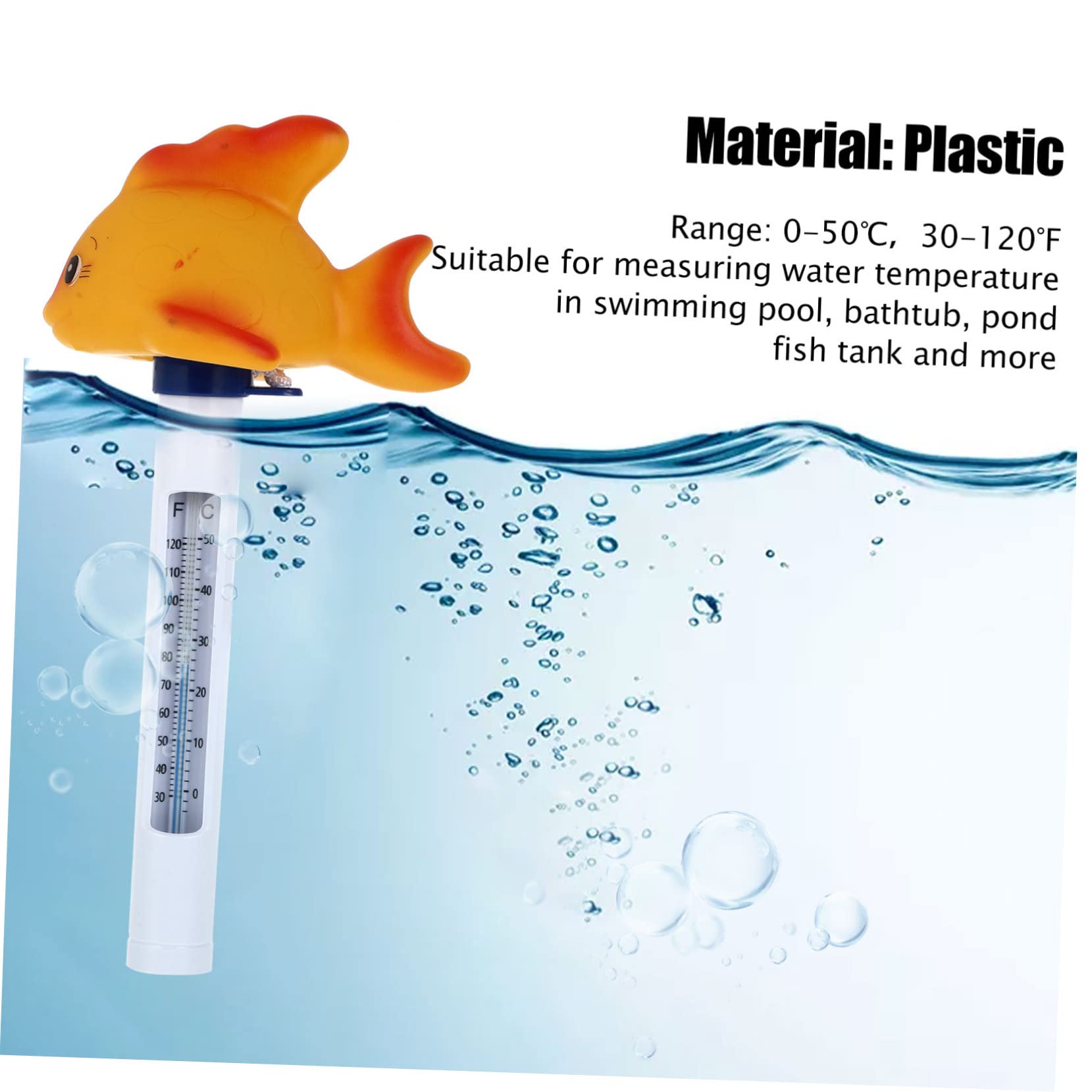BESPORTBLE 5 Pièces Thermomètre Piscine Numérique Jouets D'animaux Piscine Flottante De Dessin Animé Jouet D'extérieur Étang Bain Plastique Oiseau De Flamme Gonflable