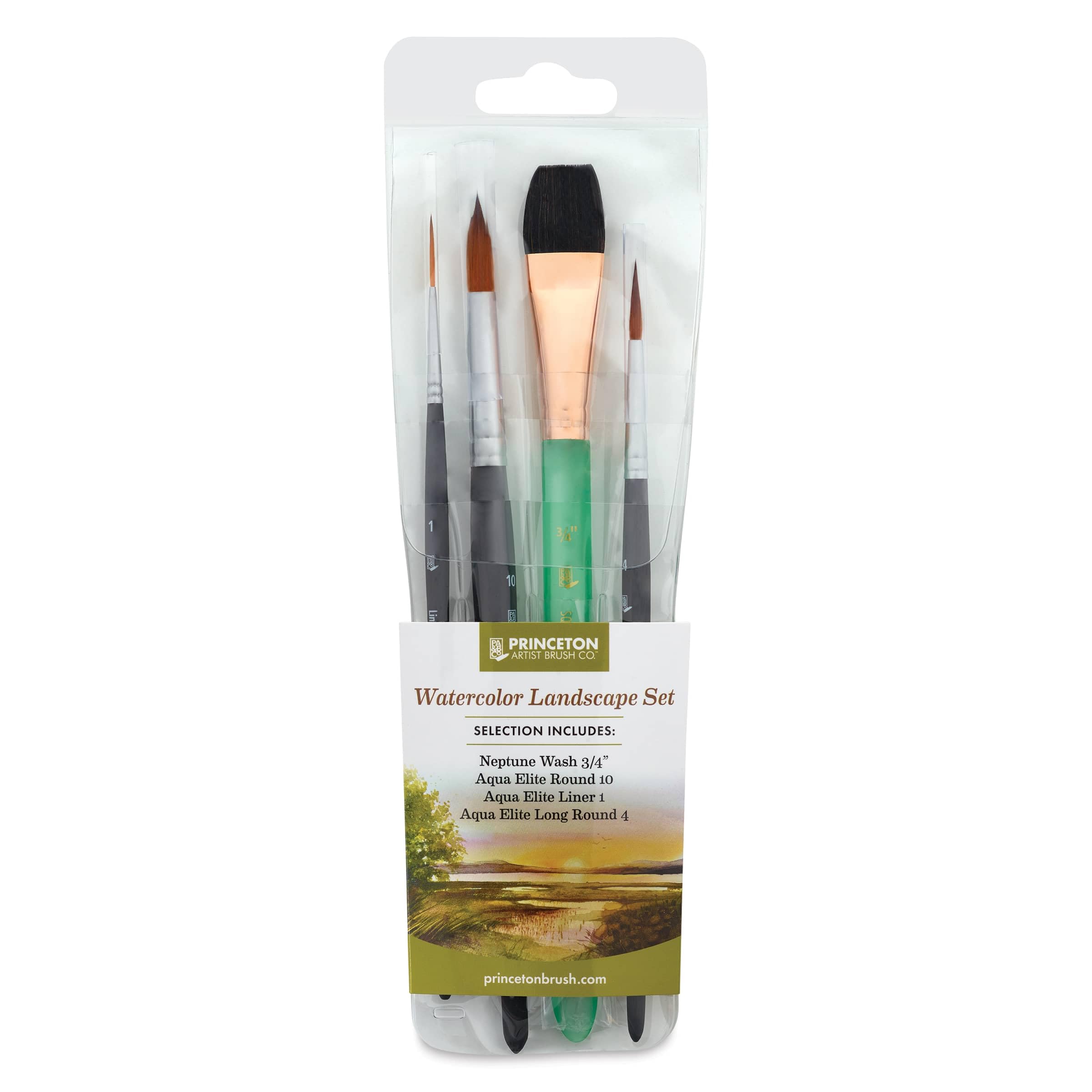 Princeton Watercolor Landscape Brush - Set of 4