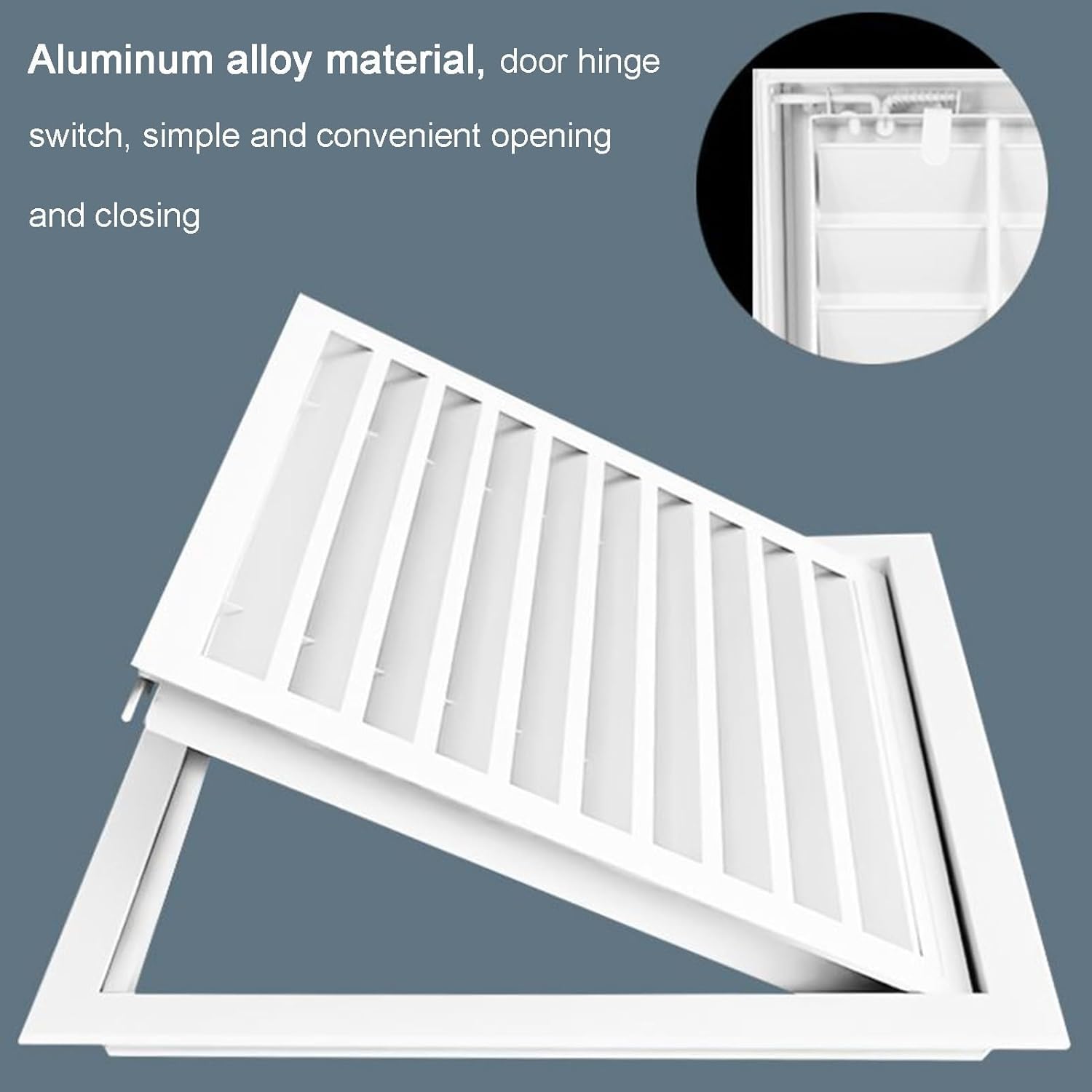 Esta Rejilla Lineal de Aluminio para la Salida de Aire de Retorno (23,62 x 7,87 Pulgadas) con Filtro de Malla extraíble es Ideal para Sistemas de Pared y Techo, y Ofrece una solución eficien