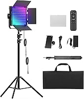 ALTSON 50W RGB Photography Lighting Kit: Bi-Color 2300K-8500K Dimmable LED Studio Lights for Video, Streaming, YouTube & TikTok