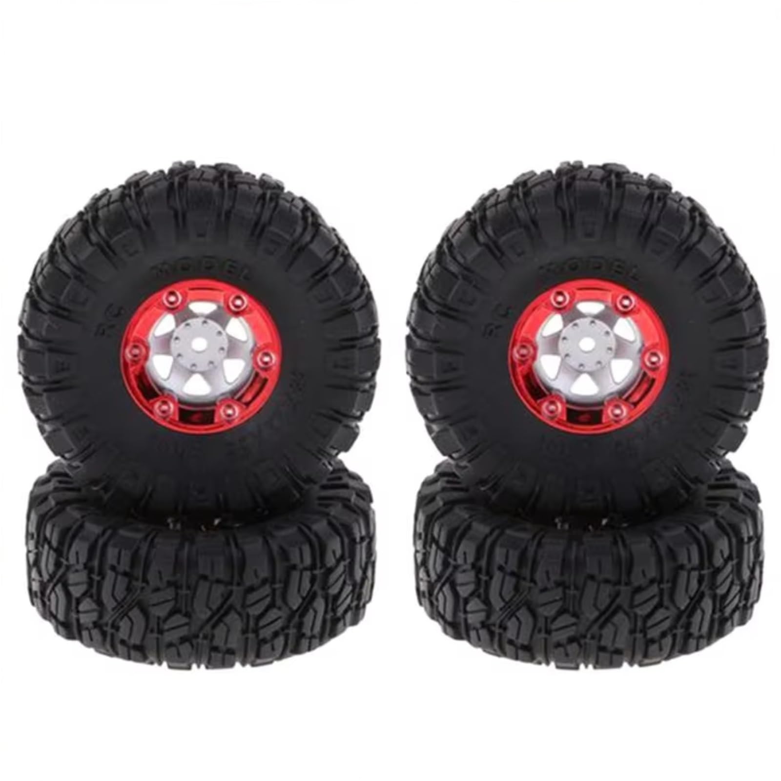 Neumáticos Coche RC para Wltoys 12428 12423 FY01 FY02 FY03 1/12 Camión RC Crawler con Neumáticos De Goma De 100 Mm Ruedas Hexagonales Accesorios De Repuesto