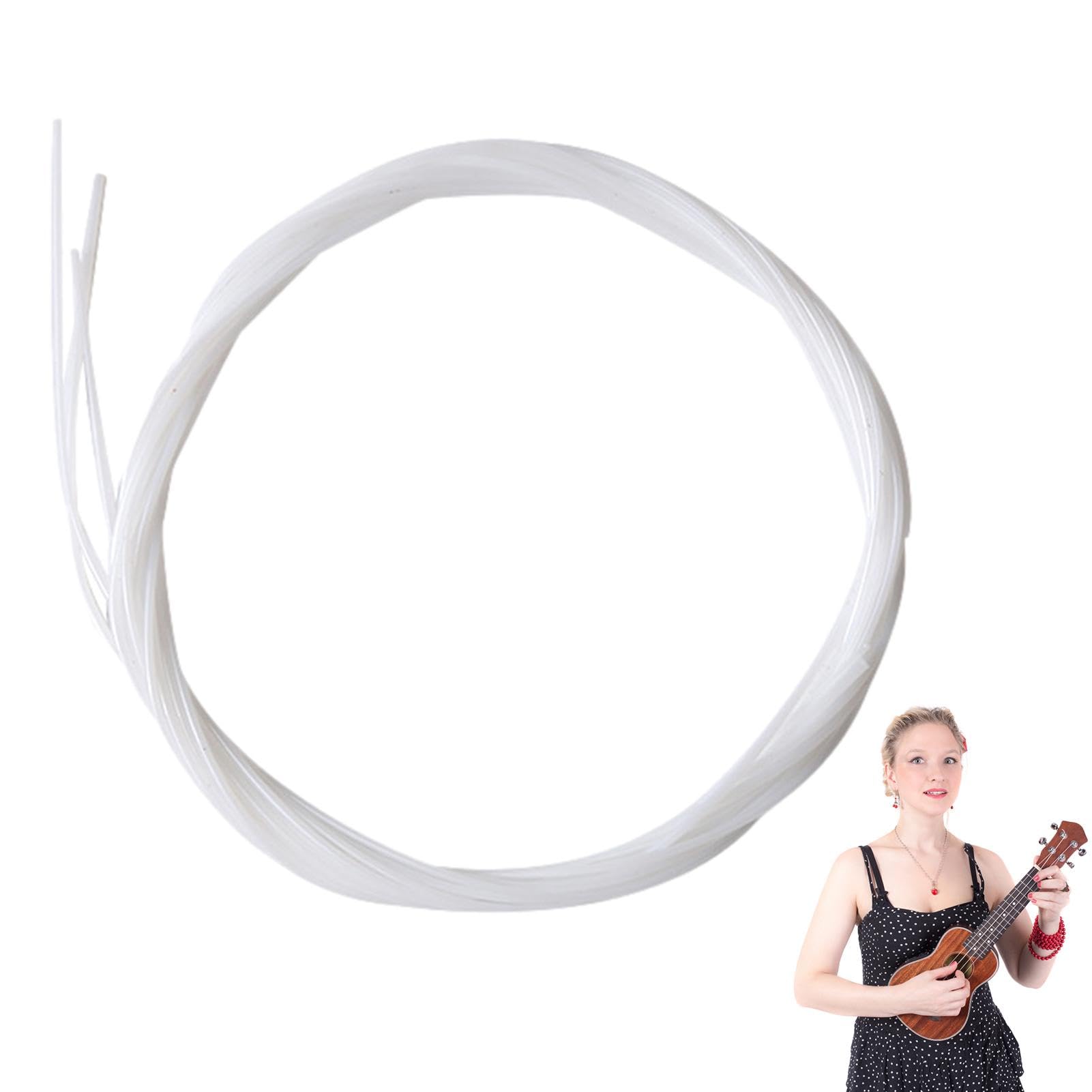3 cuerdas de ukelele, juego de cuerdas de ukelele, cuerdas de nailon , accesorio de pieza de repuesto, ukelele en pulgadas, sonido vibrante y claro, para varios modelos