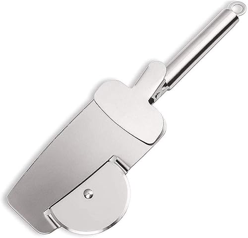 NewlineNY - Cortador multiusos para tartas de pizza, cuchillo de utensilios 3 en 1