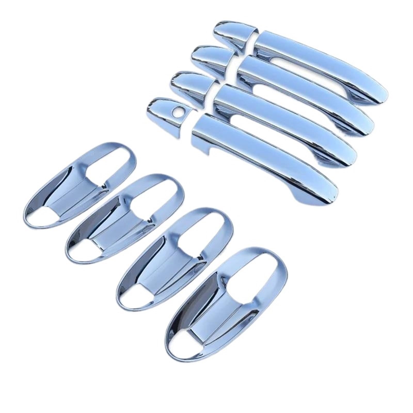 Zhqdrcy Silver Handle-Bowl Door Open Handles For Vito For W447 For Metris Car Door Handle Bowl Cover Sticker