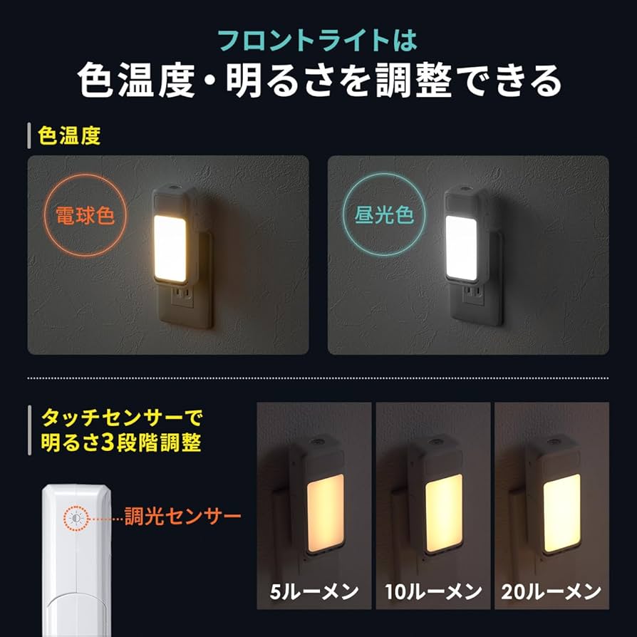 Amazon.co.jp: サンワダイレクト 人感センサーライト 室内