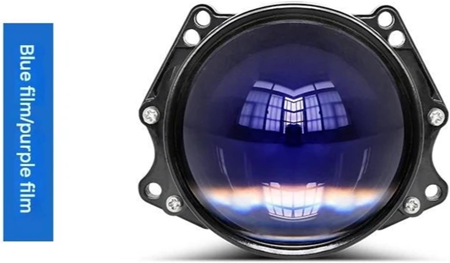 2.5-Inch Laser Dual-Beam LED Headlight Lens Small Sun Style H4 H7 Car Motorcycle Universal Penetration Accessories