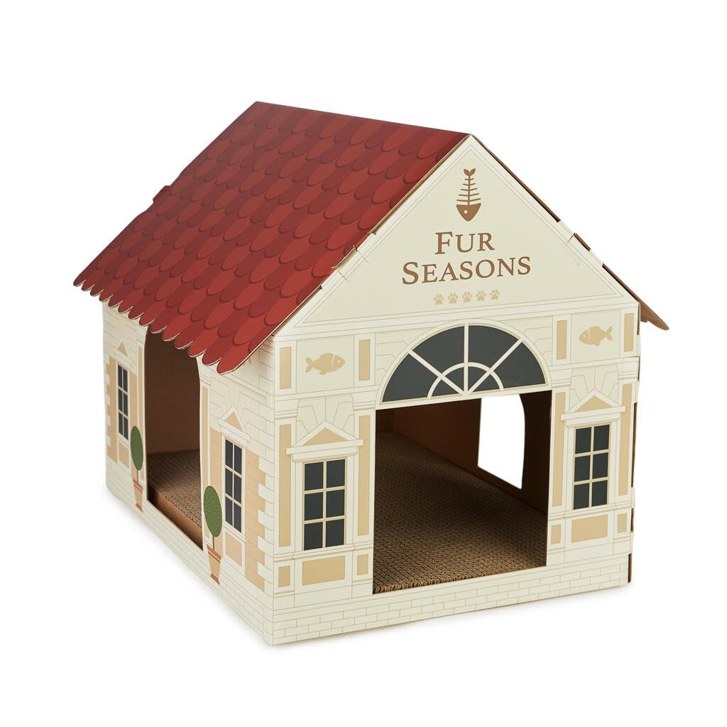 Balvi Casa para Gatos & Rascador Fur Seasons El rascador más Exclusivo de la Ciudad Cartón