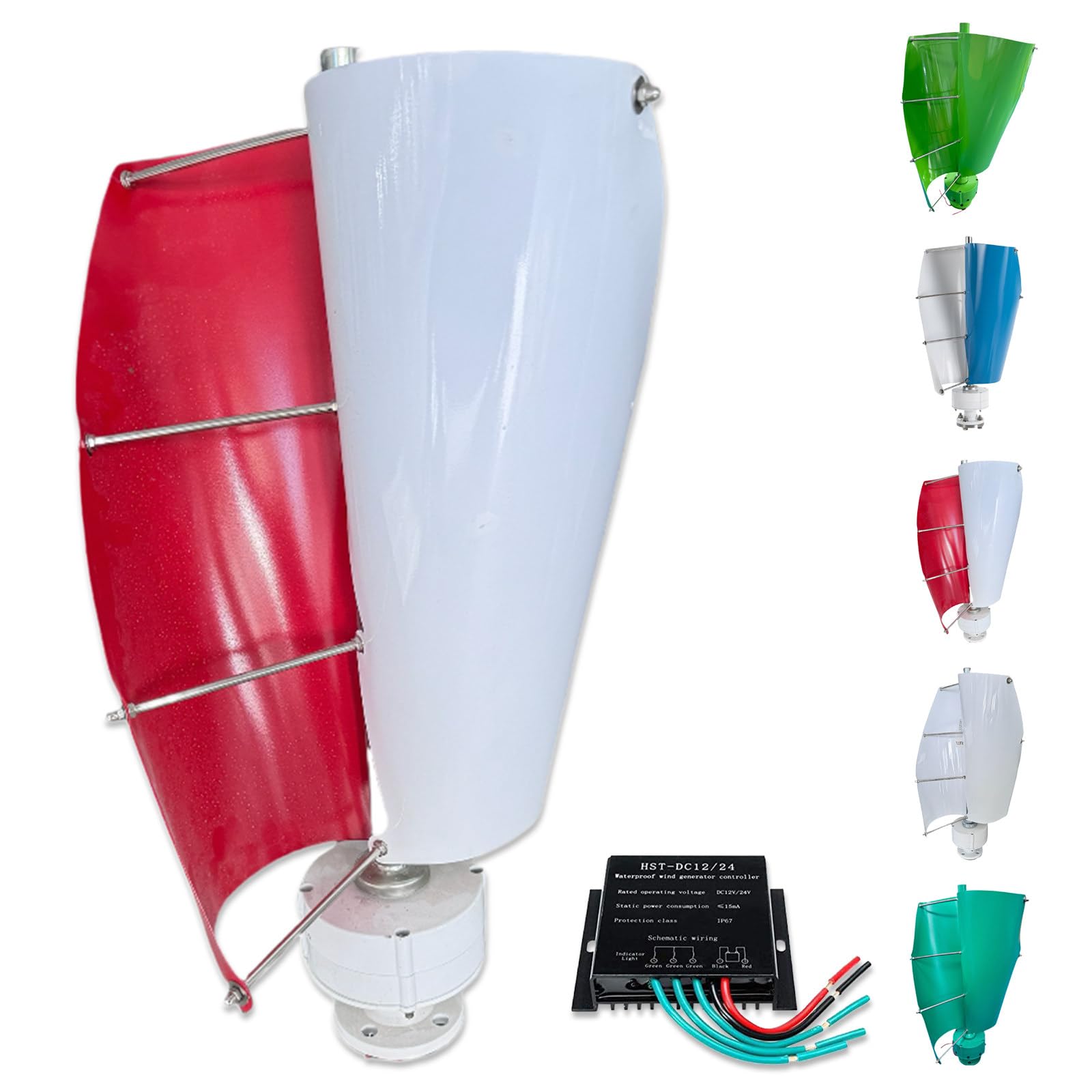 Kit generatore eolico a turbina eolica, sistema di levitazione magnetica da 12000 W con regolatore MPPT, generatore trifase a magneti permanenti CA per uso domestico, 12 V