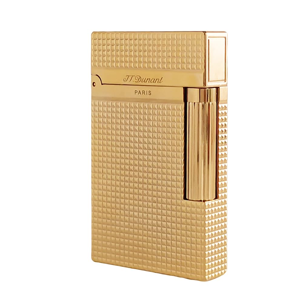 Diamond Head Soft Flame Butane Lighter Classic Ping Sound Adjustable Flame Refillable Handcrafted Brass Flint Replacement Gift for