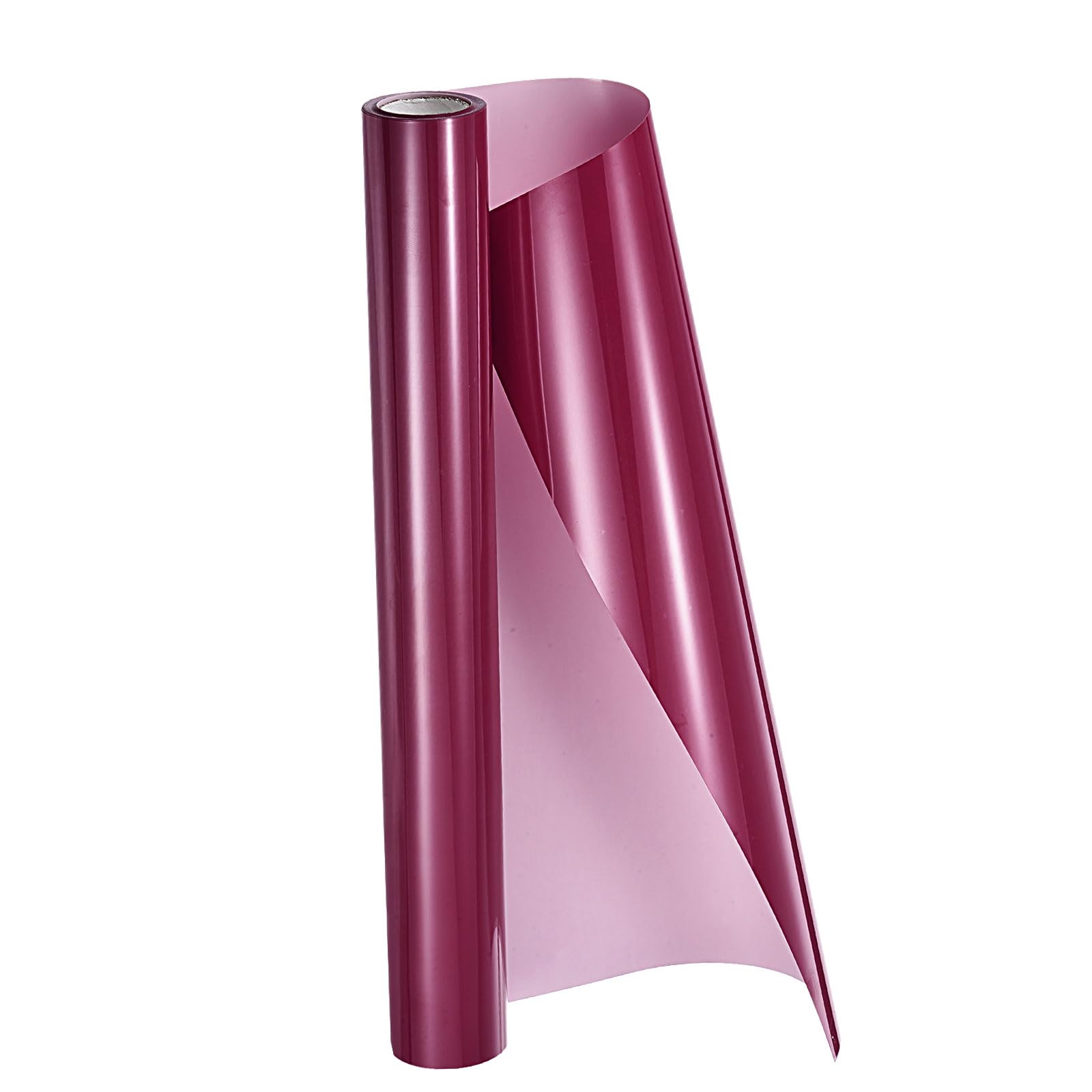 sourcing map HTV Heat Transfer Vinyl 12" x 8.5ft Roll PU Magenta Iron on Vinyl for All Cutter Machine, Easy to Cut & Weed
