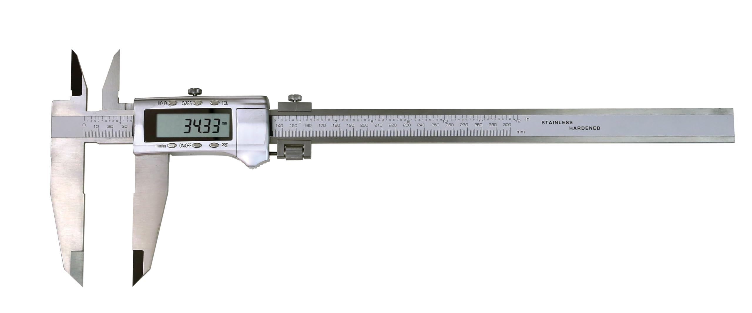 CNC QUALITÄT Präzisions Digital Messschieber 500 mm - mit Feineinstellung - Kreuzspitzen und Messerschnabel