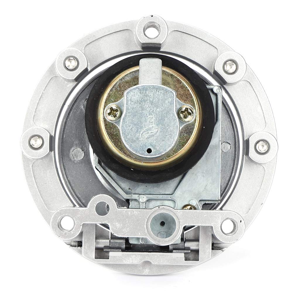 for 600 YZF 1999 Motorcycle Gas Cap Qiilu Motorcycle Lock Set, Ignition Switch Fuel Gas Cap Seat Lock Key Set Fit for YZF R6/ YZF R1/ FZ6/ FZ09/ FZ6R