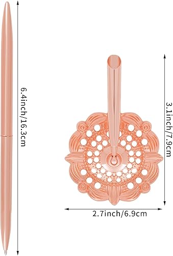 Miniatura 9 de jiebor Juego de 2 soportes plateados para bolígrafos de boda y bolígrafo de metal, bolígrafo de escritorio de firma para libro de invitados, novia,