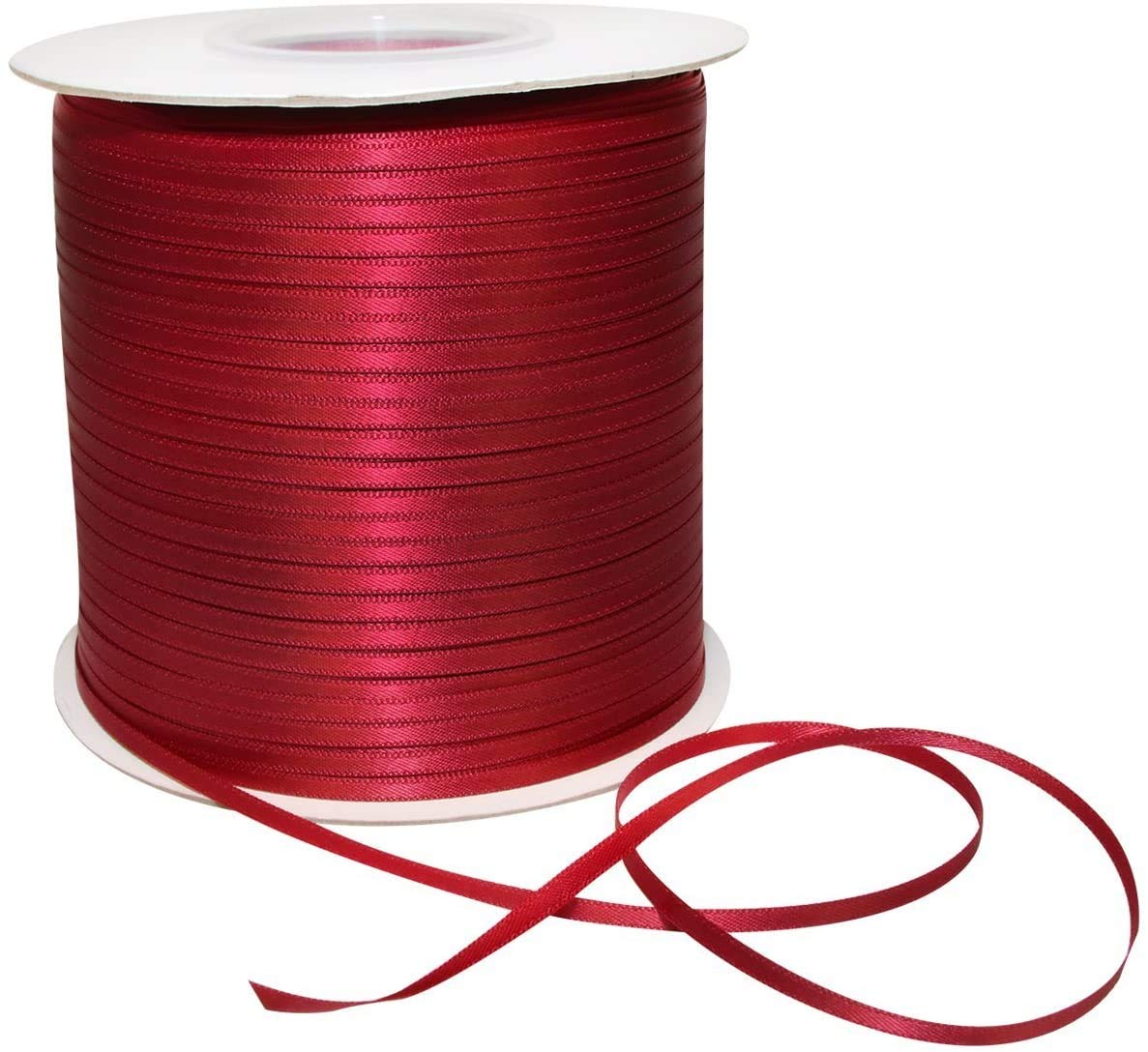100% Polyester Double Face Satin Ribbon for Craft Embroidery and Decoration (3 mm, Sherry, 457 Meter)-image-33