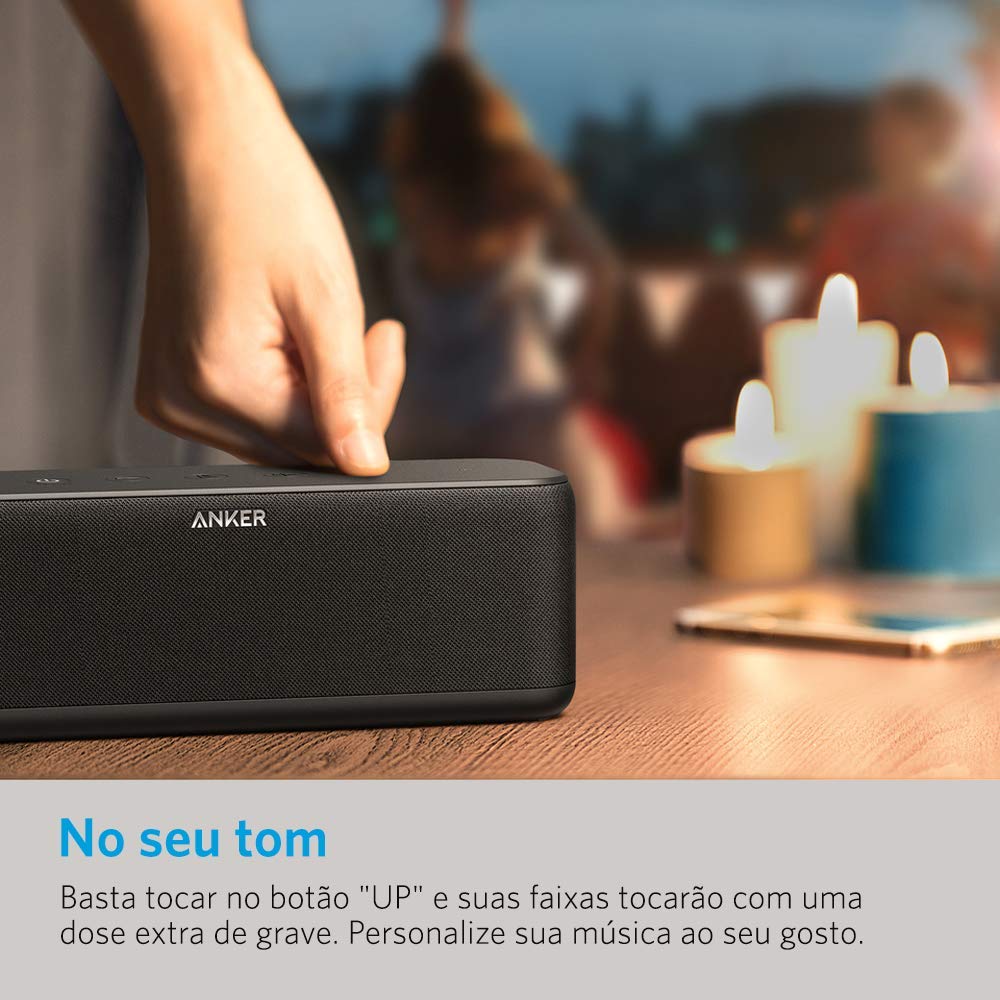 Caixa de Som Bluetooth, Anker, SoundCore, Resistente à Água, Preto