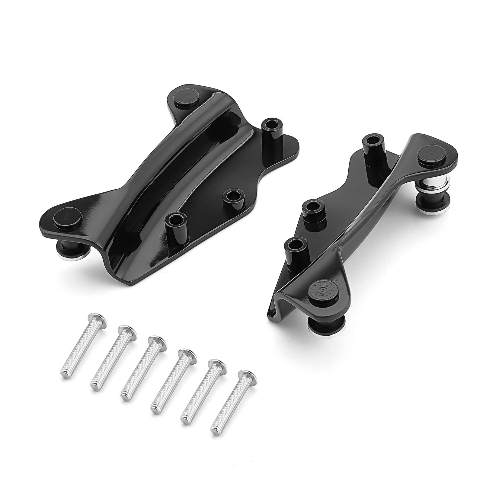 Wsays Sissy Bar 4-Point Docking Hardware Kit Tour Pack Rack Fit for Harley