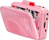 Walkman Cassette Players Gravadores Rádio Am/Fm, Tocador De Fita Portátil Grava Em Fita Alto-Falantes Embutidos Gravação Manual - 2 Pilhas Aa Ou Fonte De Alimentação Dc 5V Com Fone De Ouvido