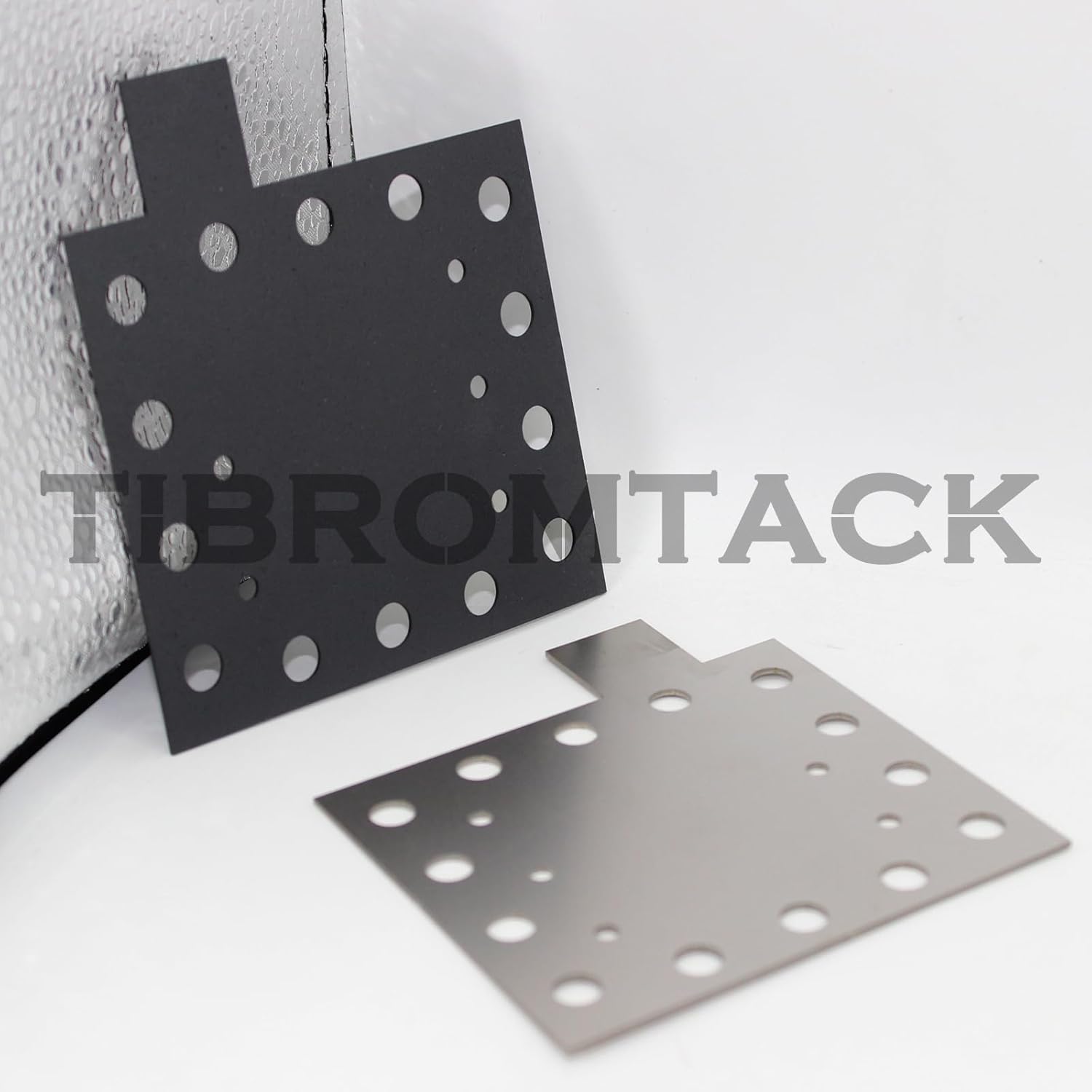 Titanium Electrodes 2PCS for Electrochemical Application and Swimming Pool Cleaning, Titanium Anode Plate with MMO Ruthenium-Iridium Coating and Cathode Electrolytic Fabric Plate Without Coating