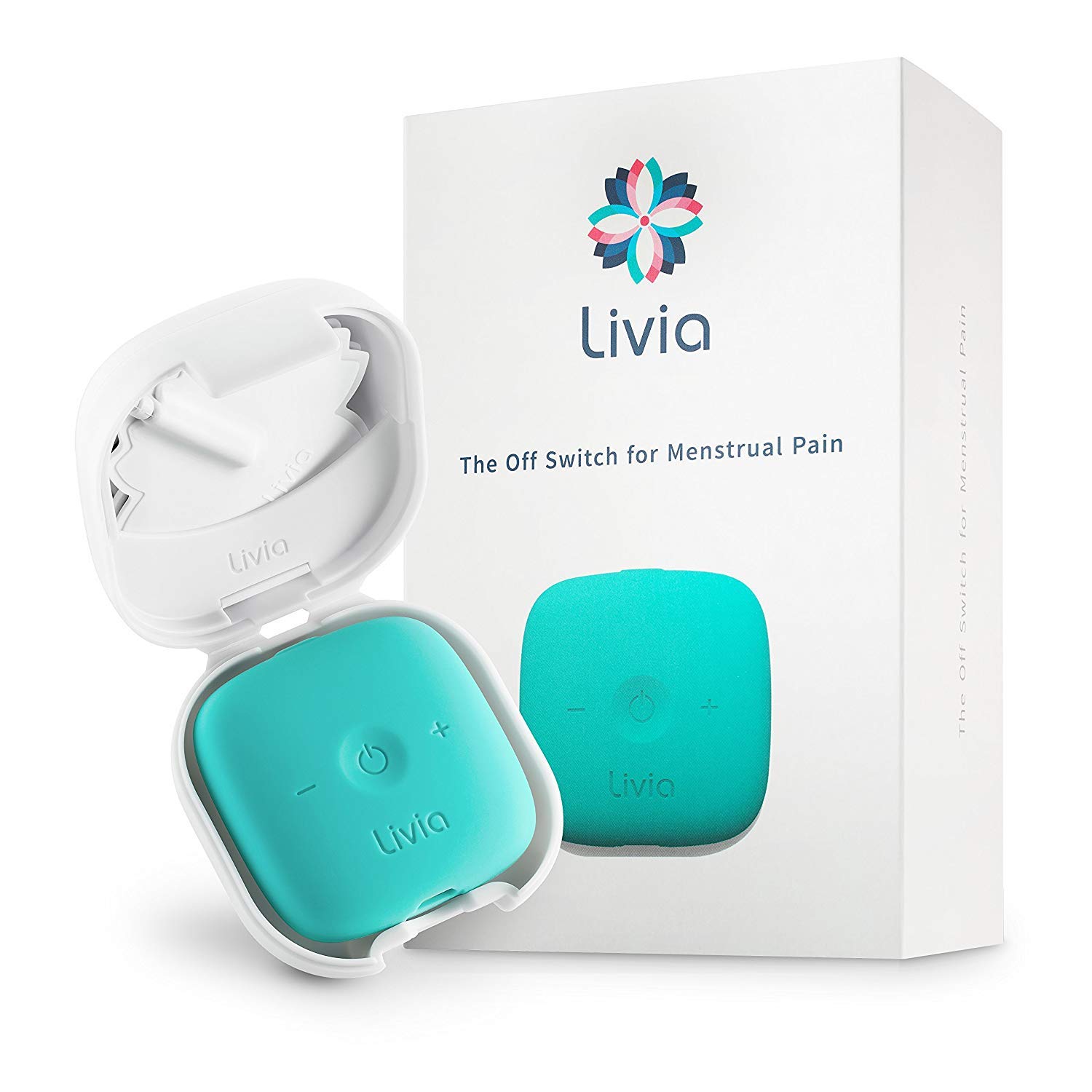 MyLivia Instant Period Cramps Relief - Drug-Free Solution for Menstrual Cycle Pain - Revolutionary Electric Abdominal Treatment - Get Rid of Menses Aches - Compact Ally to Fight Menstruation Cramps