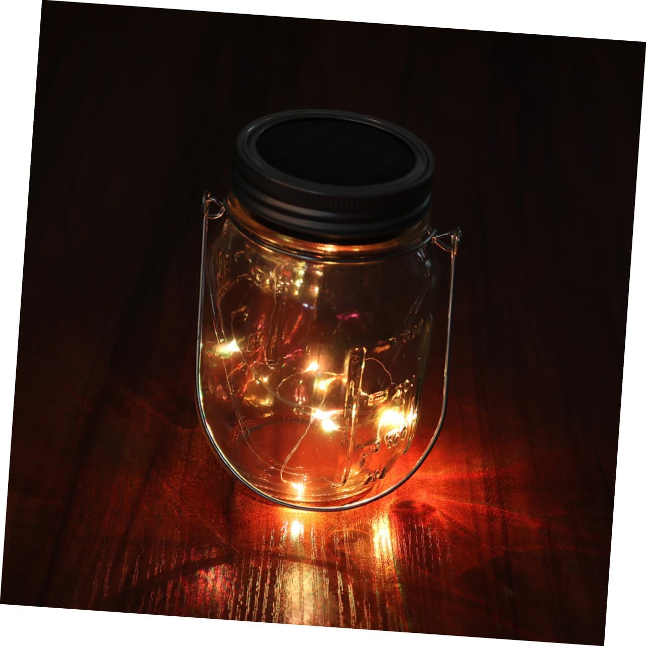 3Pcs Transparent Jar Solar Lights Outdoor Lanterns for Garden Patio and Decor Glow for Charming Evenings
