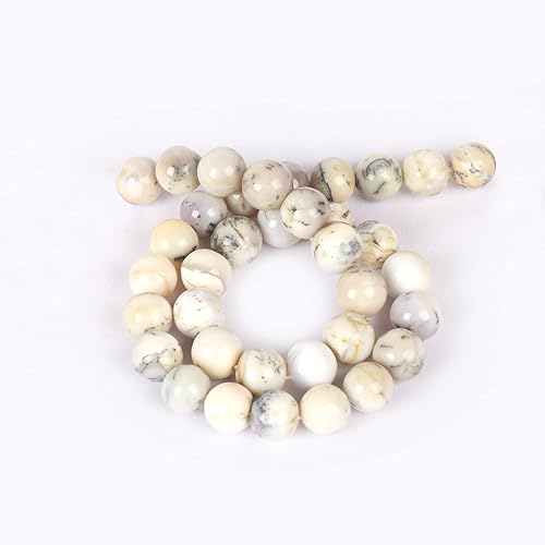 Miniatura 26 de GEMHUB Cuentas redondas sueltas de piedras preciosas naturales de 0.315 pulgadas para la fabricación de joyas, cuentas curativas de cristal para Ojo