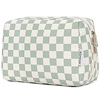 Vista 39 de Narwey Pequeña bolsa de maquillaje para bolso, mini bolsa de cosméticos, bolsa de maquillaje de viaje con cremallera, bonitas bolsas de maquillaje