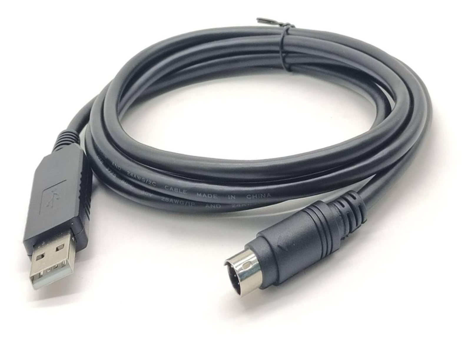 For Schneider for Sepam Cavo di comunicazione RS232 FT232RL USB maschio a Mini Din maschio a 6 pin Testa rotonda 1,8 metri