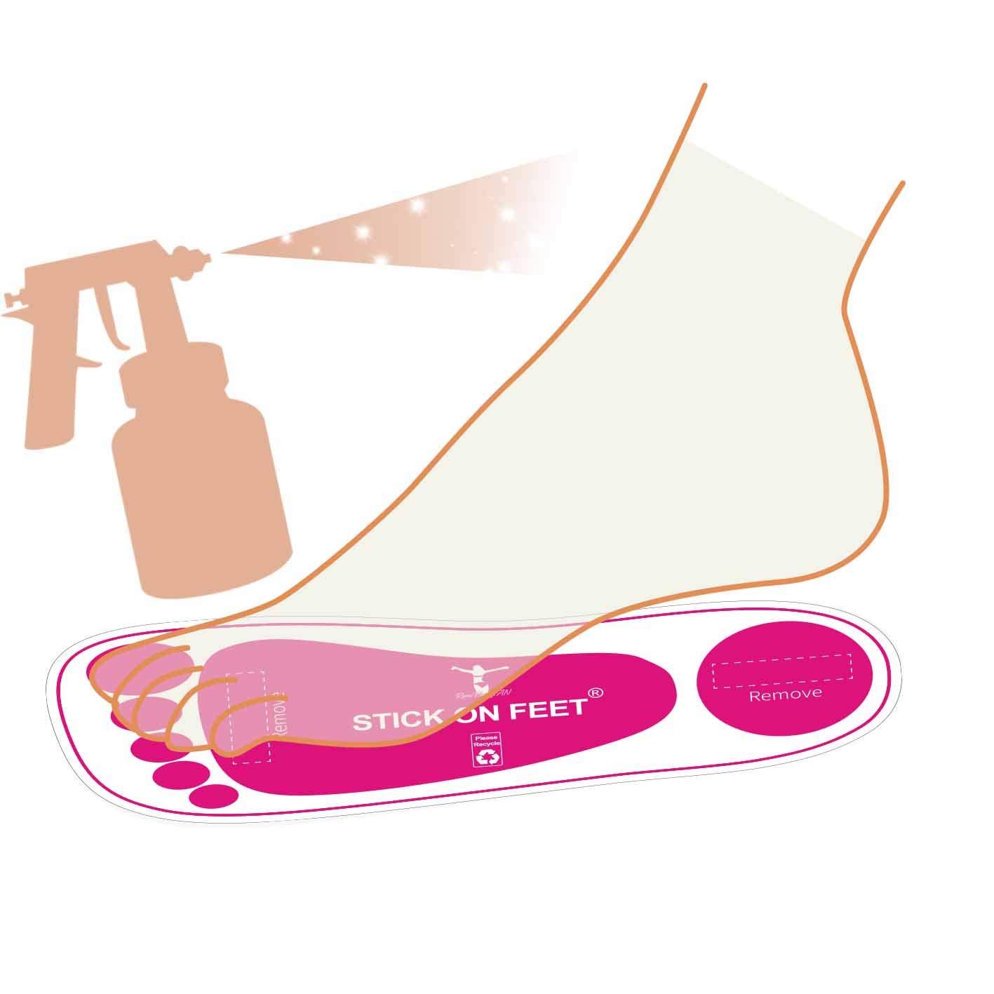 500 Pairs Premium Feet Pads for Spray Tanning – Disposable Spray Tan Feet Pads – Hygienic and Easy-to-Use Foot Protectors Designed for Salons and Mobile Spray Tanning Professionals