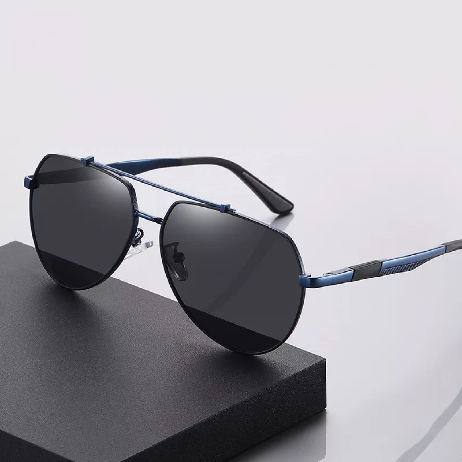 Gafas de sol de los hombres de las señoras universales gafas de sol de los hombres polarizadas marco grande al aire libre gafas de viaje