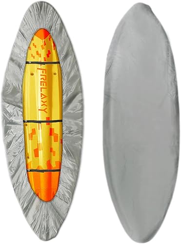 Frelaxy Funda para kayak 420D, resistente al agua, resistente a los rayos UV, para almacenamiento al aire libre, cubierta antipolvo ultra fuerte,
