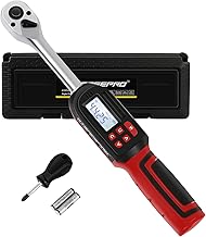 ATsafepro Drehmomentschlüssel Digital 3-60 Nm, Digitaler Drehmomentschlüssel 3/8" Antrieb, ±2%, Preset Memory, Summer und LED Flash Benachrichtigung für Fahrrad Moto Auto