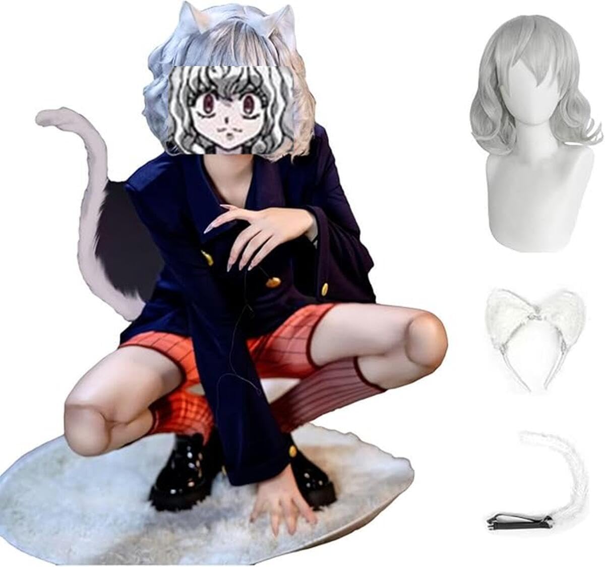 ハンターハンター ネフェルピトー コスプレ衣装➕ウィッグ Amazon.co.jp: ハンター×ハンター ネフェルピトー コスプレ ウィッグ