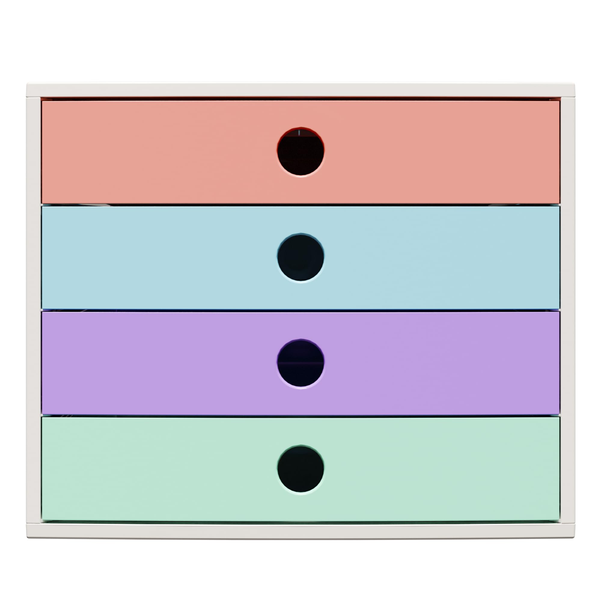 Caisson blanc Exacompta FILIBOX Candy Tidy pour classer vos documents A4 et libérer votre bureau
