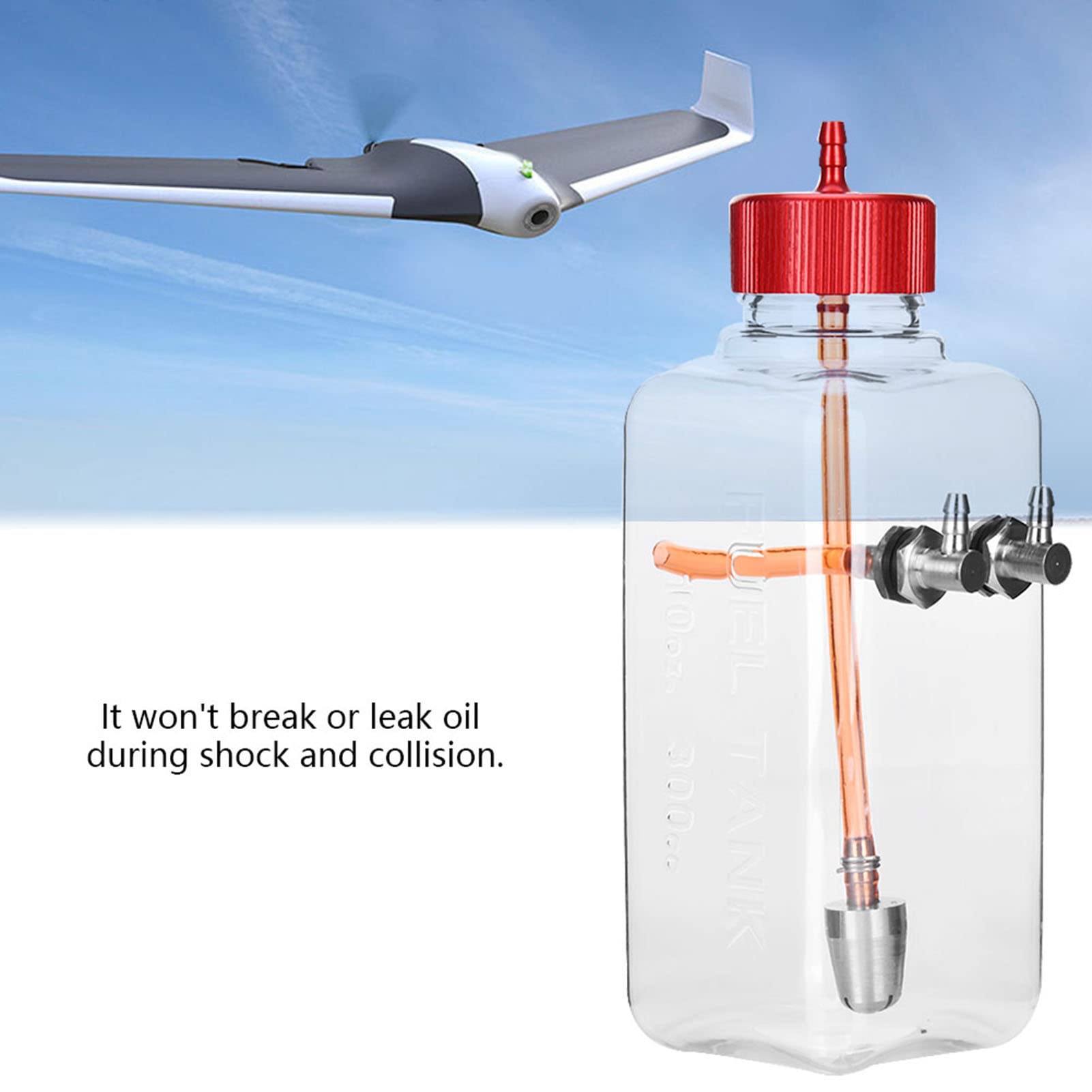 Itonash Rc Fuel Tank, Remote Control Model Transparent Fuel Tank - Image 4