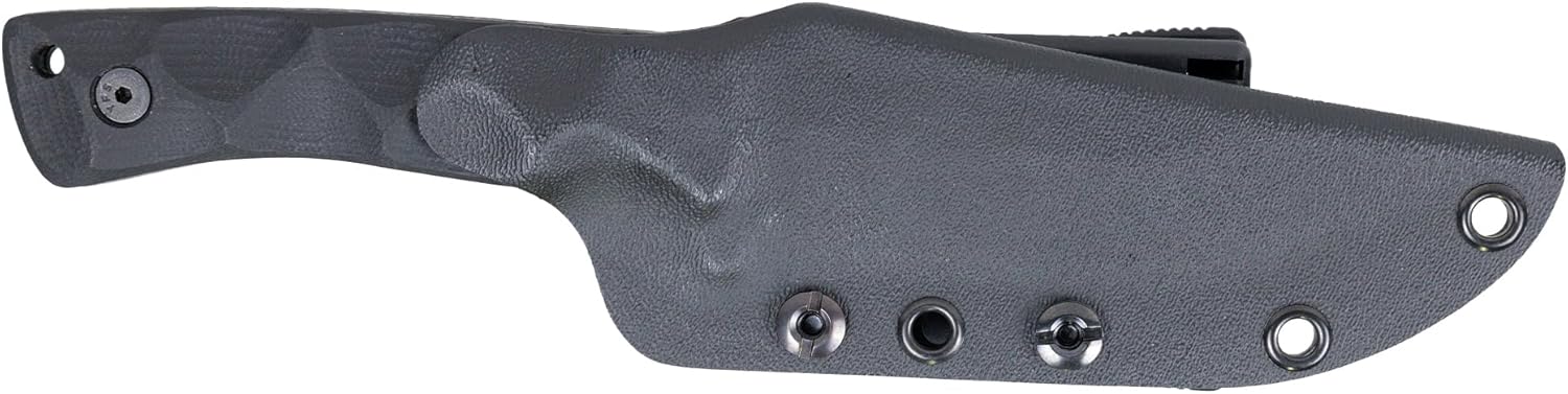 Flatout Fixed Blade Knife | 3.8” Drop Point 1095 High Carbon Steel Blade with G10 Handle & Kydex Sheath | Tactical Survival Hunting Knife for Camping, Hiking, Outdoor & Everyday Carry