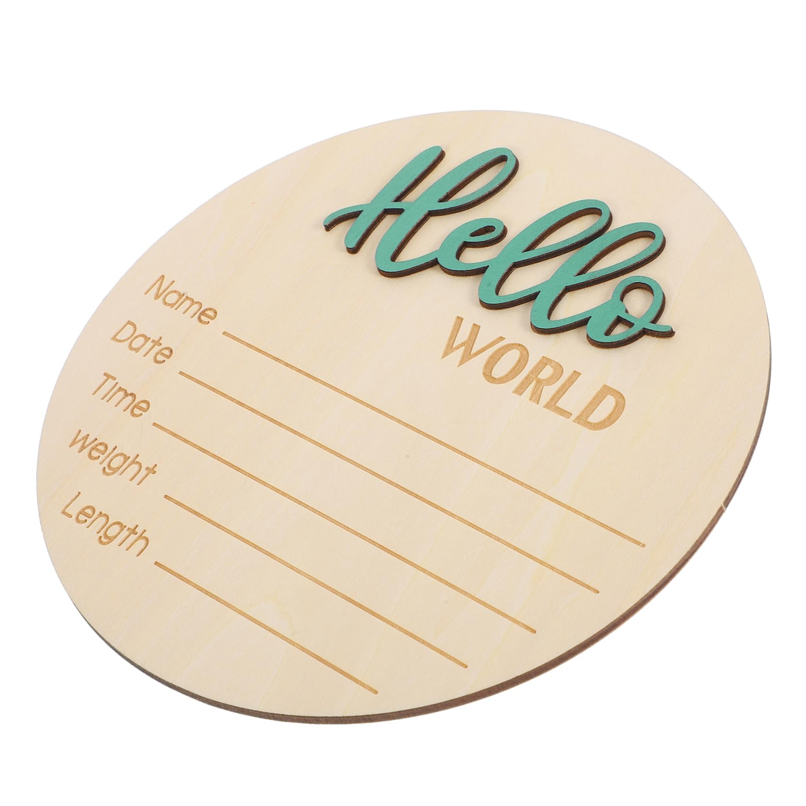 Abaodam Month Baby Wooden Board Hospital Baby Announcement Sign Newborn Photography Prop Baby Name Sign