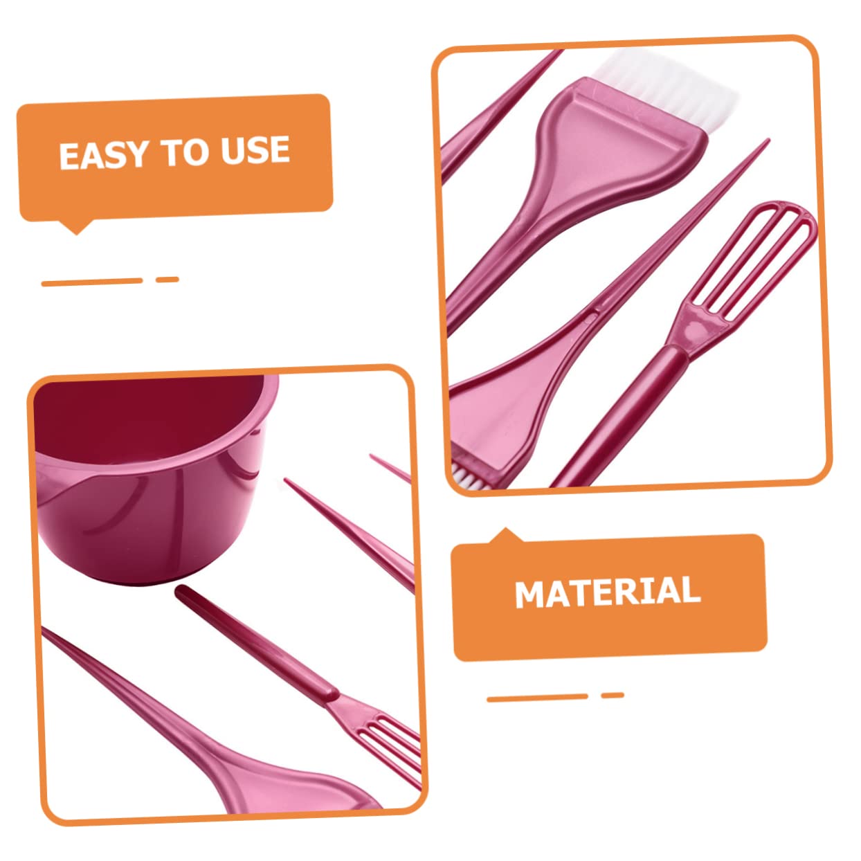 DOITOOL 3sets Strumenti Per Colorazione Kit Professionale Con Ciotola e Pennello Adatto Per Uso Domestico e Salone Include Accessori Per e Mischiatura Facile Da Usare Per Principianti e
