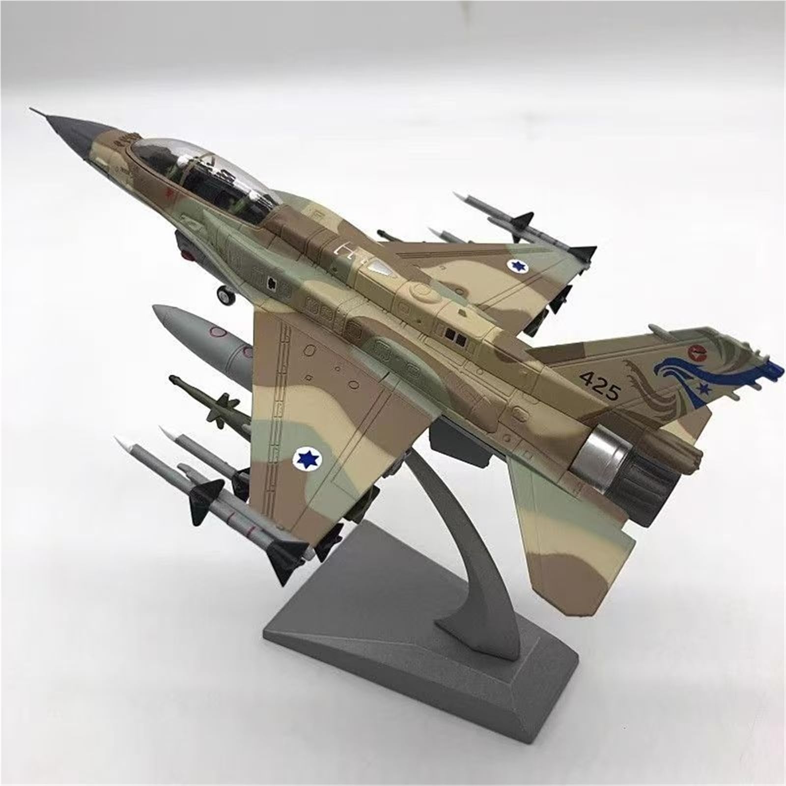 aerei a reazione Modello pressofuso dell'F-16I Storm Fighter israeliano in scala 1:72 regali per piloti