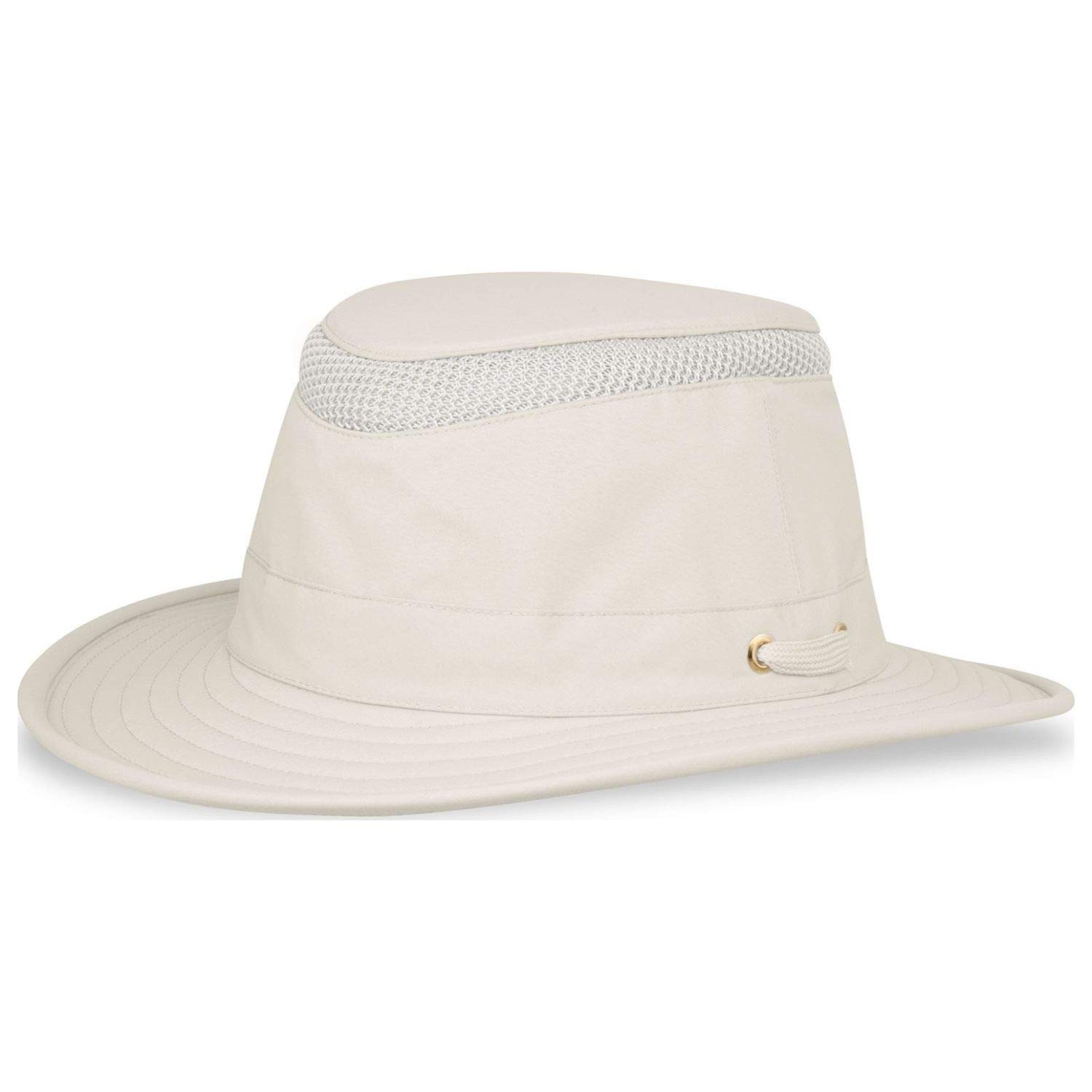 Tilley Mens Womens LTM5 Lightweight Water Repellent Medium Brim Guaranteed for Life Airflo Sun Hat, Off-White, 7 7/8